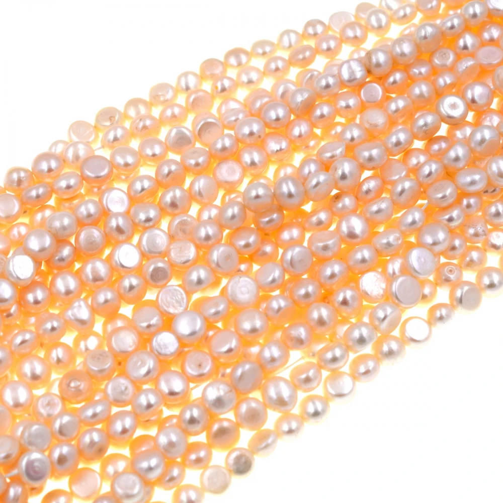Качественные бусины из натурального розового бриллианта диаметром 6 7 мм|baroque pearl