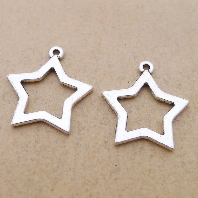 50pcs Charm star pendants 22*20mm Antique silver Handmade Jewelry Making DIY Supplies European Alloy accessories Hot
50pcs Charm star pendants 22*20mm Antique silver Handmade Jewelry Making DIY Supplies European Alloy accessories Hot
