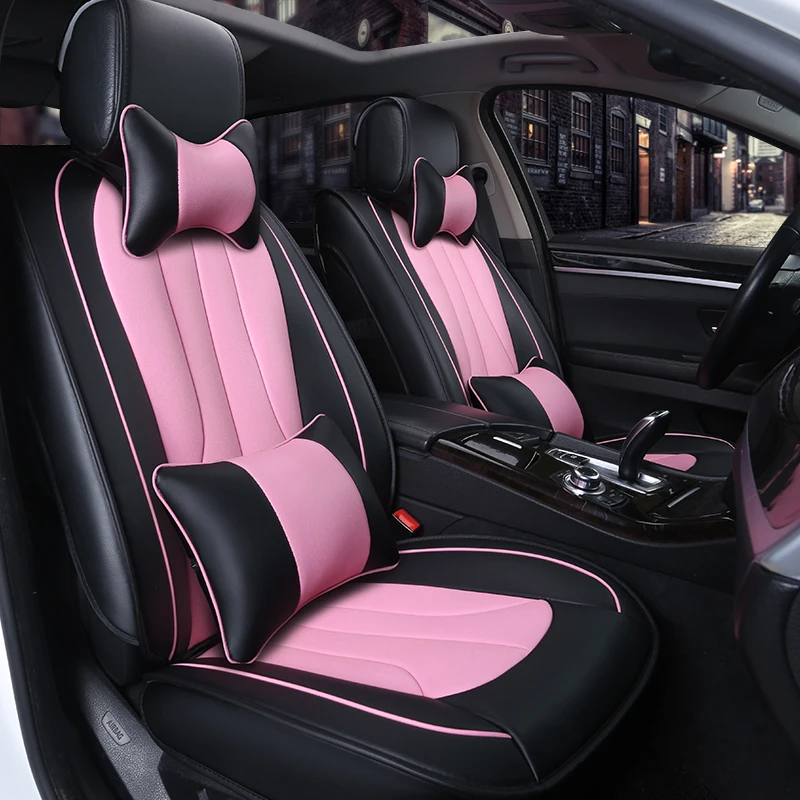 Universal pu leather car seat cover auto seats covers for Nissan almera leaf sentra tiida teana gtr juke dualis terrano xtrail | Автомобили