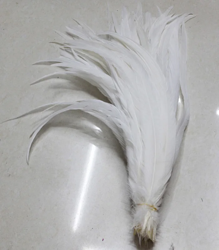 Wholesale perfect 50pcs high quality natural pure white Rooster tail feathers 14-16inch/35-40cm Decorative diy
Wholesale perfect 50pcs high quality natural pure white Rooster tail feathers 14-16inch/35-40cm Decorative diy