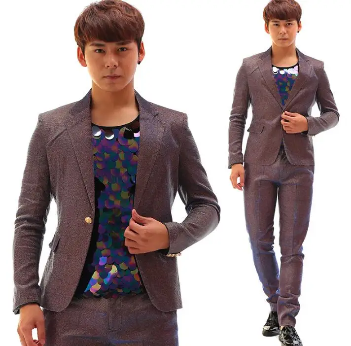 men suits designs gradient purple glitter costumes for singers men sequin blazer dance clothes jacket star style dress punk
men suits designs gradient purple glitter costumes for singers men sequin blazer dance clothes jacket star style dress punk