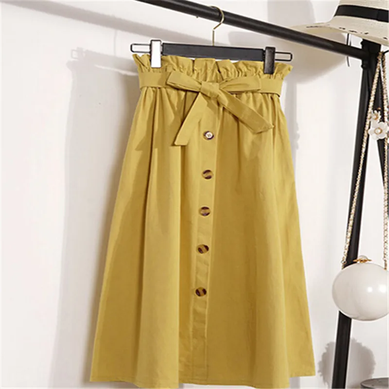 2019 New Fashion Women Ladies Solid Bow Button Holiday Beach Casual Sundress Long A line Sujmmer Skirt
2019 New Fashion Women Ladies Solid Bow Button Holiday Beach Casual Sundress Long A line Sujmmer Skirt