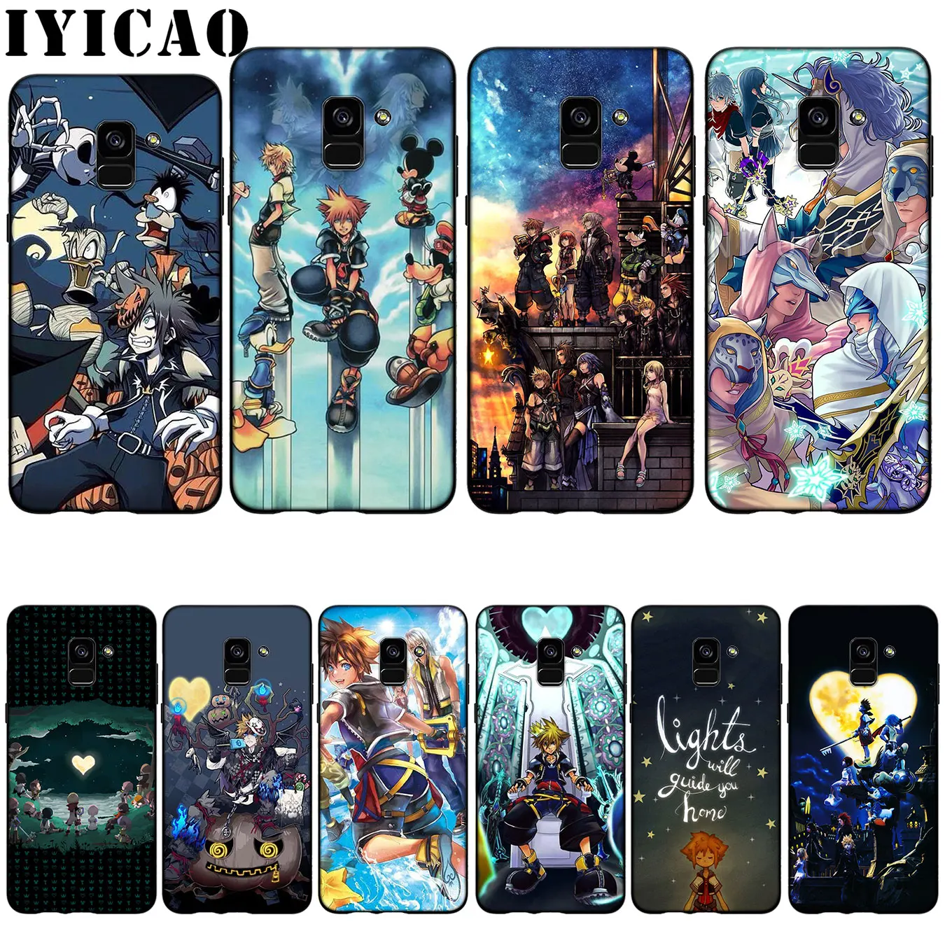 IYICAO Kingdom Hearts DIY Роскошный силиконовый мягкий чехол для Samsung Galaxy A6 Plus A9 A8 A7 2018 A3 A5 2016
