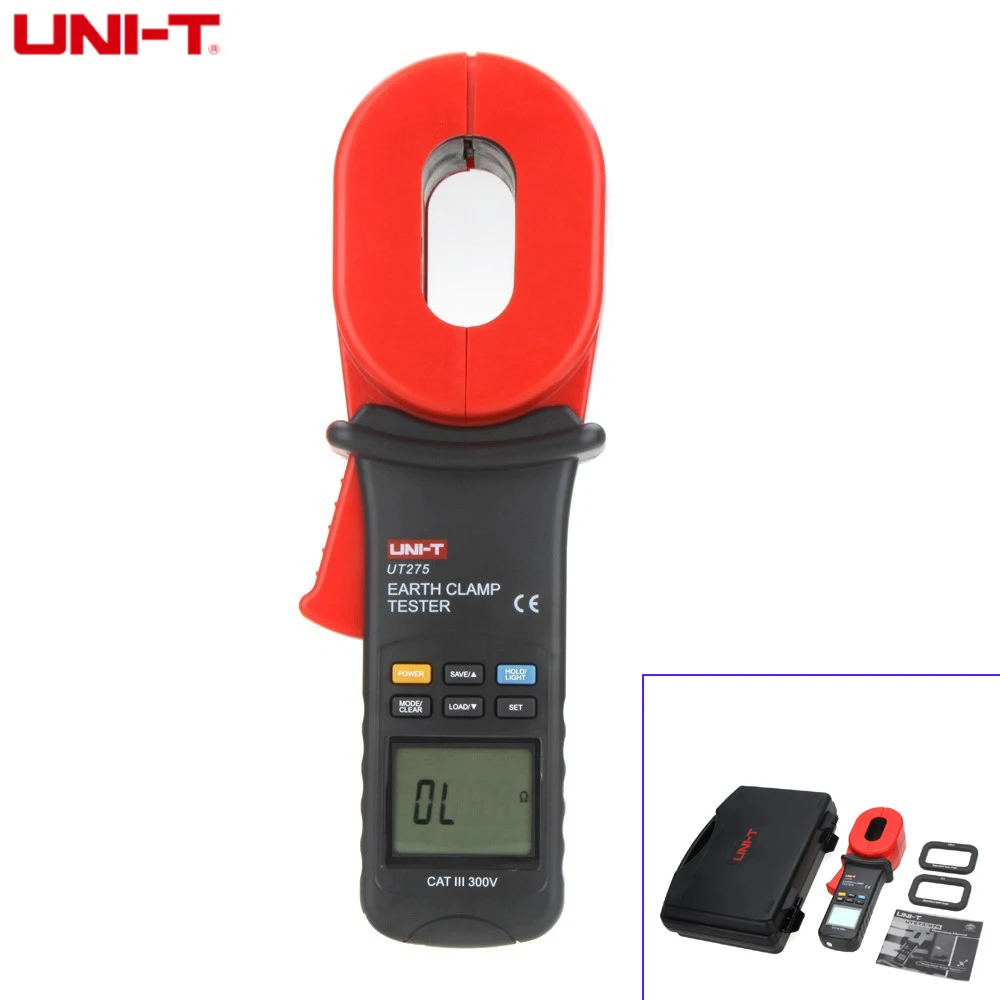 UNI-T UT273/UT275 Auto Range Clamp Earth Ground Resistance Testers 0.01-1000Ohm & 0~30A Leakage Current Tester
UNI-T UT273/UT275 Auto Range Clamp Earth Ground Resistance Testers 0.01-1000Ohm & 0~30A Leakage Current Tester