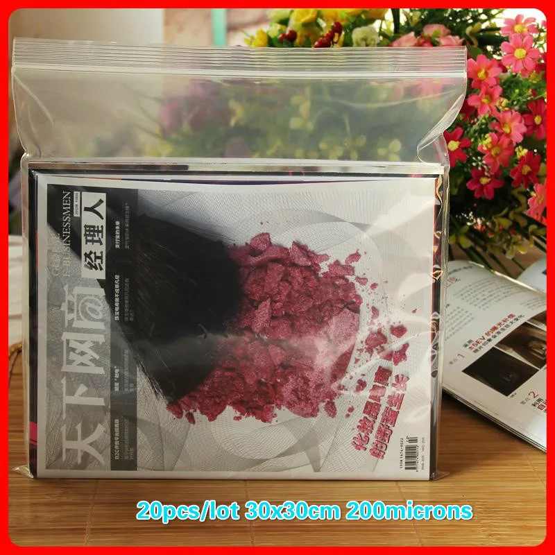 Carteira Feminina 20pcs/lot 30x30cm 200microns Thickness Zipper Plastic Transparent Bag lock , Clear Packaging Package Bags
Carteira Feminina 20pcs/lot 30x30cm 200microns Thickness Zipper Plastic Transparent Bag lock , Clear Packaging Package Bags