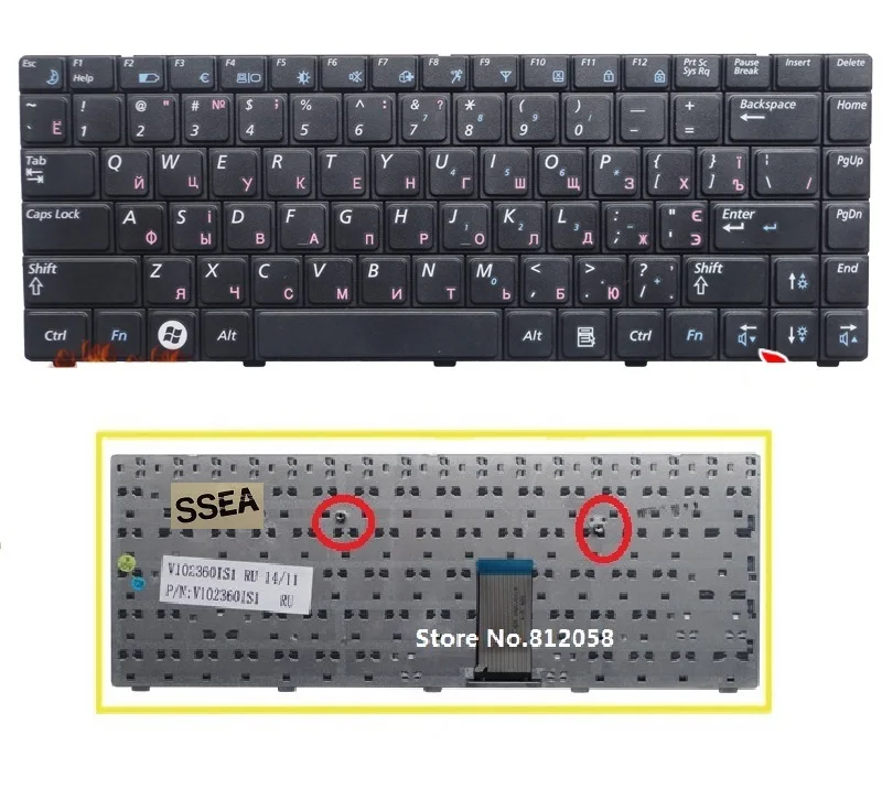 SSEA новая клавиатура для ноутбука Samsung R462 R463 R465 R467 R468 R470 R425 R428 R429 R430 R439 RV408 RV410 русский язык
SSEA новая клавиатура для ноутбука Samsung R462 R463 R465 R467 R468 R470 R425 R428 R429 R430 R439 RV408 RV410 русский язык