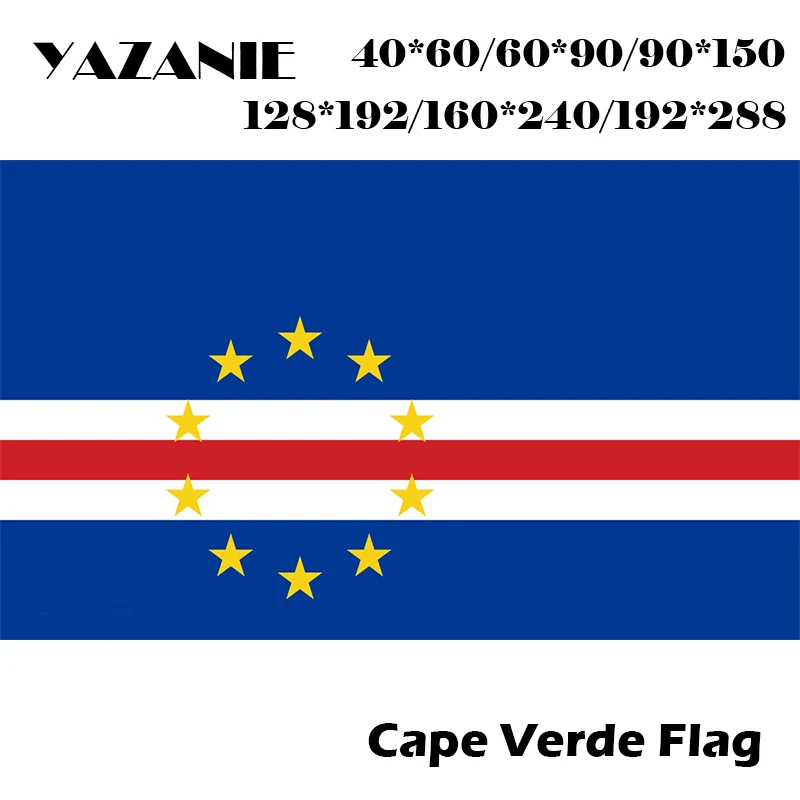 Флаг Кабо-Верде 60*90 см/90*150 см/120*180 см/160*240 см 2*3 фута | Дом и сад