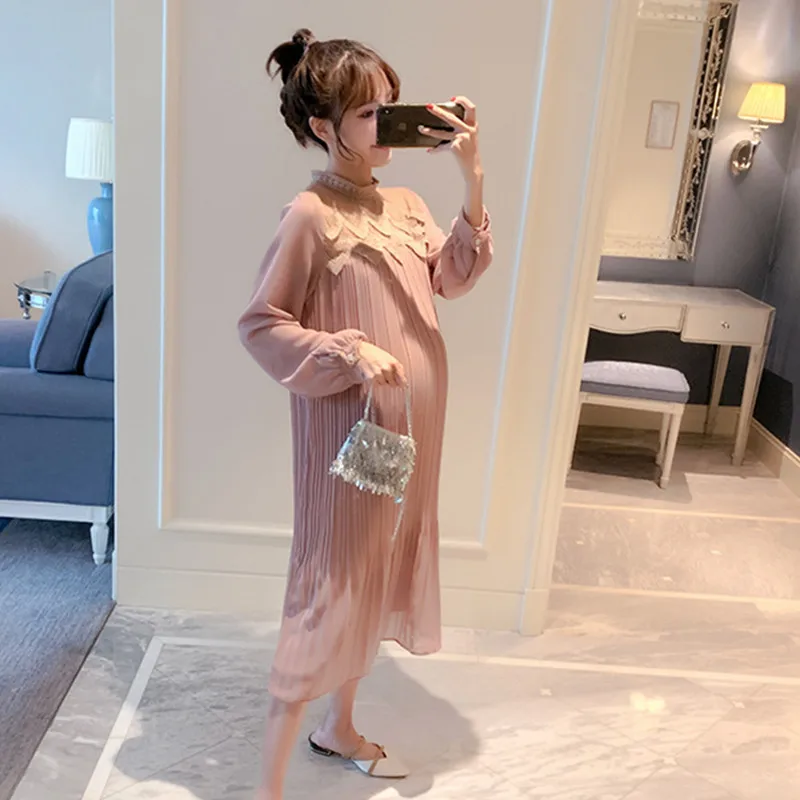 Pregnancy dress 2019Women Mother Dress Pregnancy Clothes elegant Chiffon Lace Loose Long Sleeve Large Size Maternity dress W600
Pregnancy dress 2019Women Mother Dress Pregnancy Clothes elegant Chiffon Lace Loose Long Sleeve Large Size Maternity dress W600