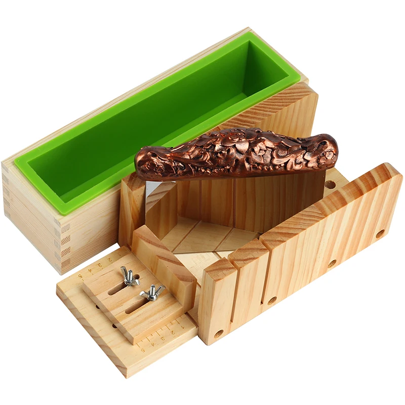 Silicone Soap Mold Set Wooden Cutter Box with Stainless Steel Blade DIY Handmade Tools
Silicone Soap Mold Set Wooden Cutter Box with Stainless Steel Blade DIY Handmade Tools