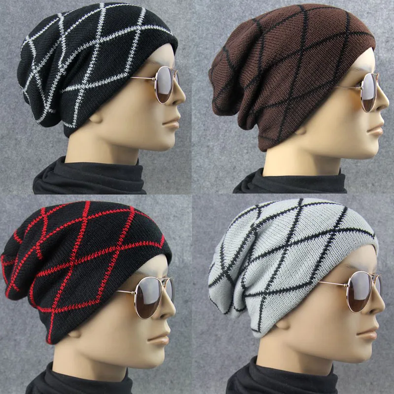 Casual Beanies for Men Women Fashion Knitted Winter Hat Diamond lattice Hip-hop Hat Bonnet Unisex Cap Gorro
Casual Beanies for Men Women Fashion Knitted Winter Hat Diamond lattice Hip-hop Hat Bonnet Unisex Cap Gorro