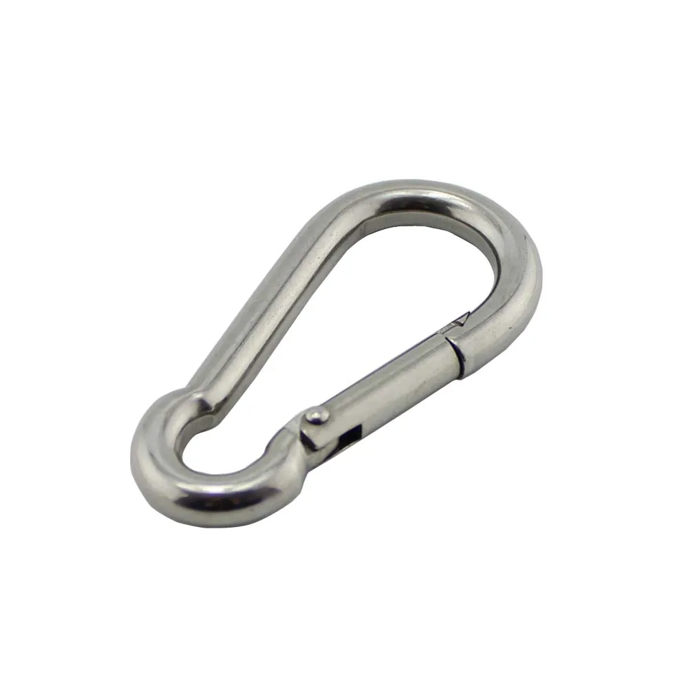 5*50mm Multifunctional 304 Stainless Steel Spring Snap Carabiner Quick Link Lock Ring Hook Pack of 5
5*50mm Multifunctional 304 Stainless Steel Spring Snap Carabiner Quick Link Lock Ring Hook Pack of 5
