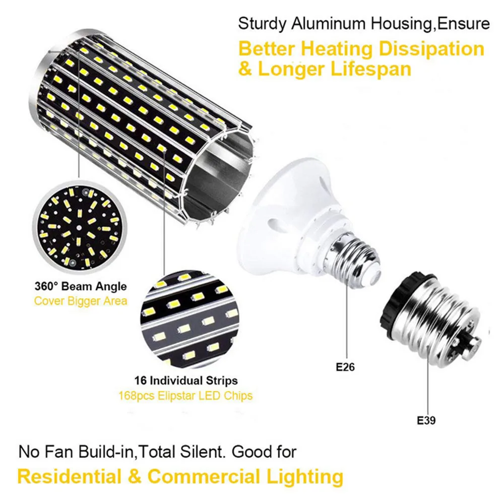 1PC LED Corn Light Bulb Cool Daylight Corn Bulb E26 Medium Base Light Bulb for Indoor Outdoor Garage Warehouse Factory Workshop
1PC LED Corn Light Bulb Cool Daylight Corn Bulb E26 Medium Base Light Bulb for Indoor Outdoor Garage Warehouse Factory Workshop