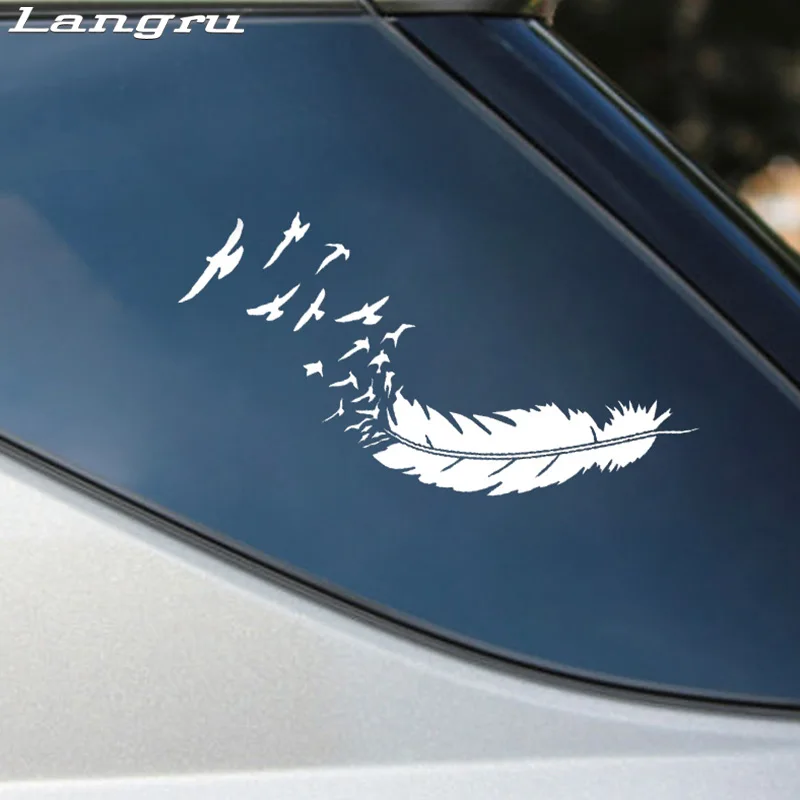 Langru Fashion Feather With Birds Vinyl Decoration Car Sticker Decals Graphical Jdm
Langru Fashion Feather With Birds Vinyl Decoration Car Sticker Decals Graphical Jdm