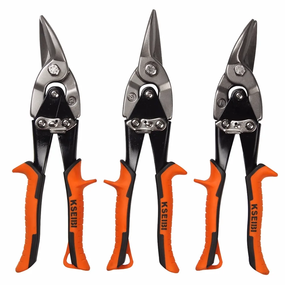 KSEIBI 142020 Sheet Metal Aviation Tin Snip Cutter 10 Inch Length 1 3/8 inch Cutting Capacity Right Cut
KSEIBI 142020 Sheet Metal Aviation Tin Snip Cutter 10 Inch Length 1 3/8 inch Cutting Capacity Right Cut