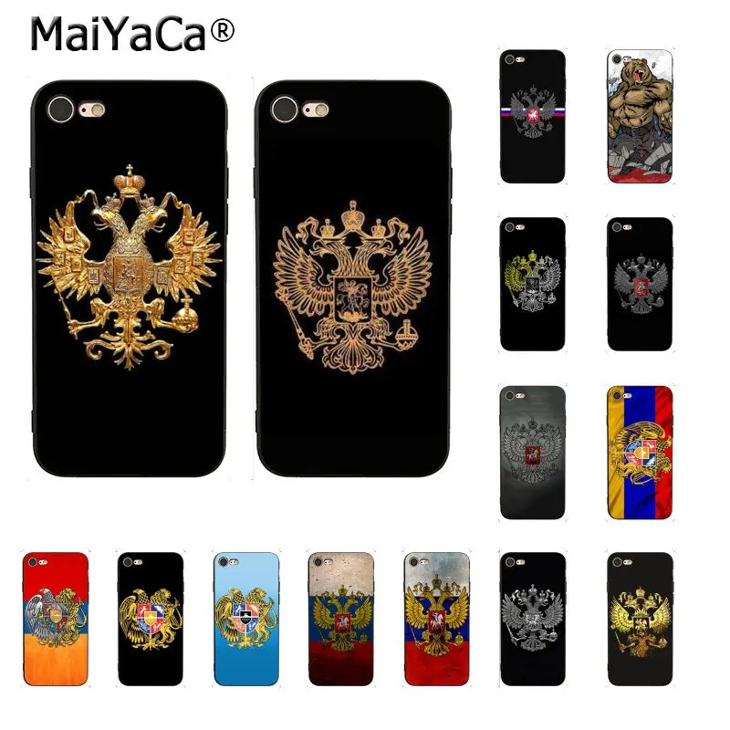 Чехол с эмблемой флага России для iphone 11 12 Pro 11Pro Max 8 7 6 6S Plus X XS MAX 5 5S SE XR|Бамперы| |