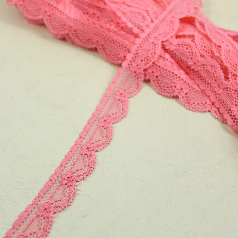 10 Yards/lot 17mm Width Coral Elastic Stretch Lace Trim Sewing/garment/clothes Accesories
10 Yards/lot 17mm Width Coral Elastic Stretch Lace Trim Sewing/garment/clothes Accesories
