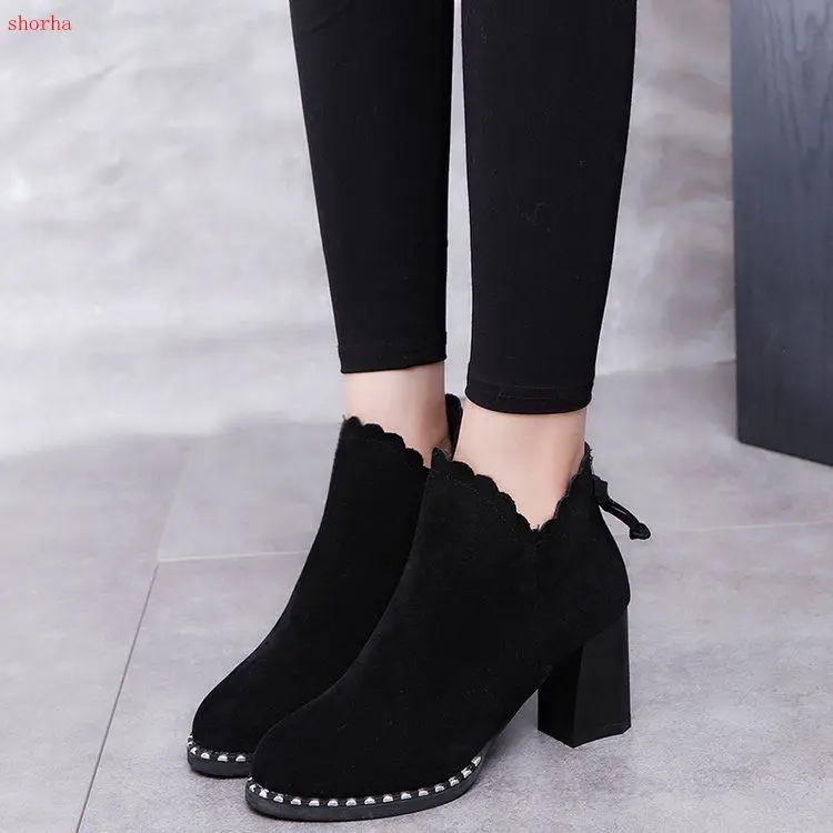 Cute bow Women casual warm pumps Ankle women Boots shoes Autumn Winter Sexy Women Bow high heels Boots women
Cute bow Women casual warm pumps Ankle women Boots shoes Autumn Winter Sexy Women Bow high heels Boots women