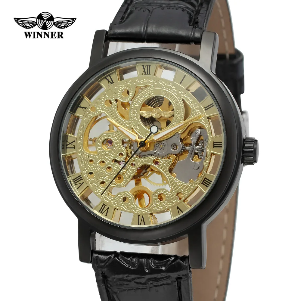 T-Winner Men's Watch Mechanical Skeleton Fashion Casual Analog Leather Strap Original Factory Wristwatch Color Gold WRG8005M3
T-Winner Men's Watch Mechanical Skeleton Fashion Casual Analog Leather Strap Original Factory Wristwatch Color Gold WRG8005M3