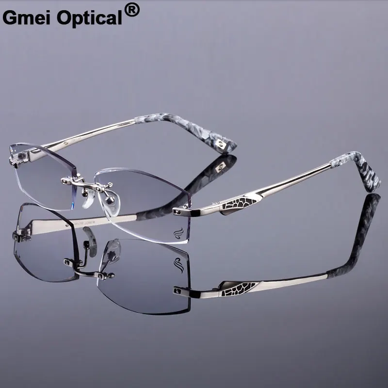 Simple Easy Men Rimless Frame Women Titanium Alloy Optical Frame Diamond Trimming Cut Rimless Glasses With Gradient Tint Lenses
Simple Easy Men Rimless Frame Women Titanium Alloy Optical Frame Diamond Trimming Cut Rimless Glasses With Gradient Tint Lenses