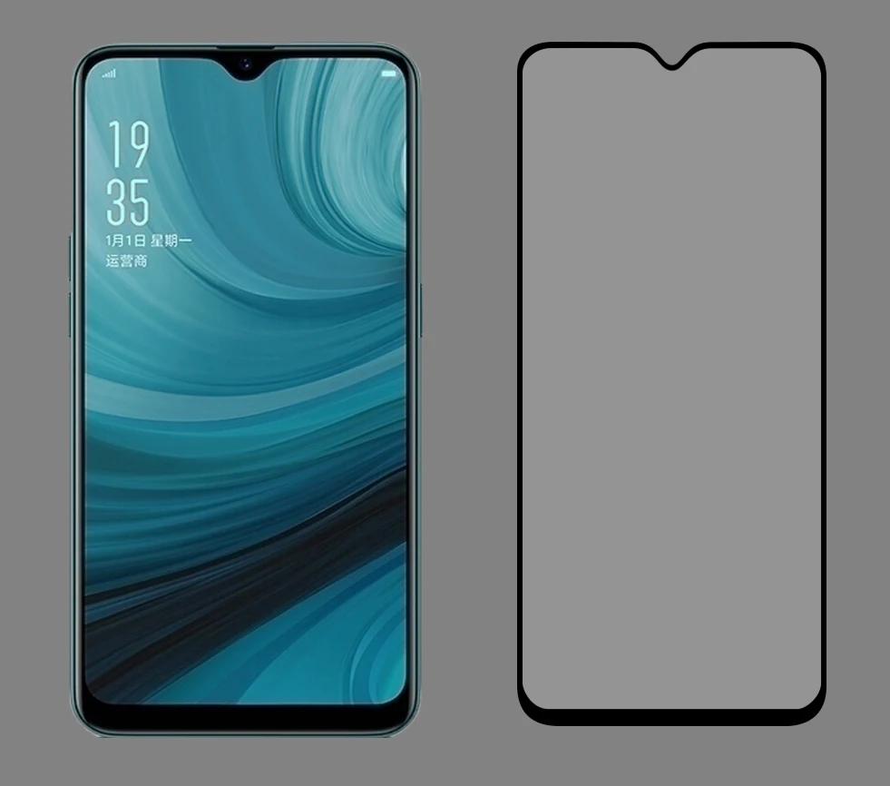 2.5D 9H Премиум Закаленное стекло для OPPO A7 полное покрытие Защитная пленка экрана |