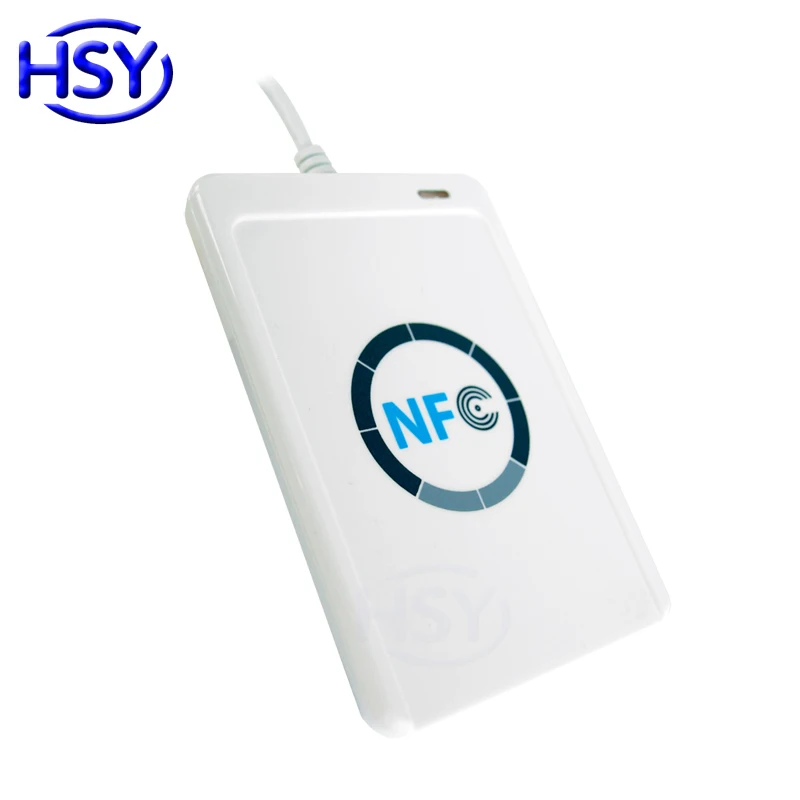 ACR122U NFC Card Reader 13.56Mhz RFID HF IC MF Smart Card USB Reader ISO14443A & B Chip Tags Cards Readers Writer with Free SDK
ACR122U NFC Card Reader 13.56Mhz RFID HF IC MF Smart Card USB Reader ISO14443A & B Chip Tags Cards Readers Writer with Free SDK