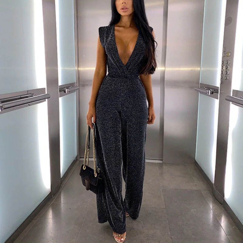 2019 Sexy Elegant Jumpsuit Women Wide Leg Pants Jumpsuit Long Romper Summer Solid Office Lady Overalls Playsuit
2019 Sexy Elegant Jumpsuit Women Wide Leg Pants Jumpsuit Long Romper Summer Solid Office Lady Overalls Playsuit
