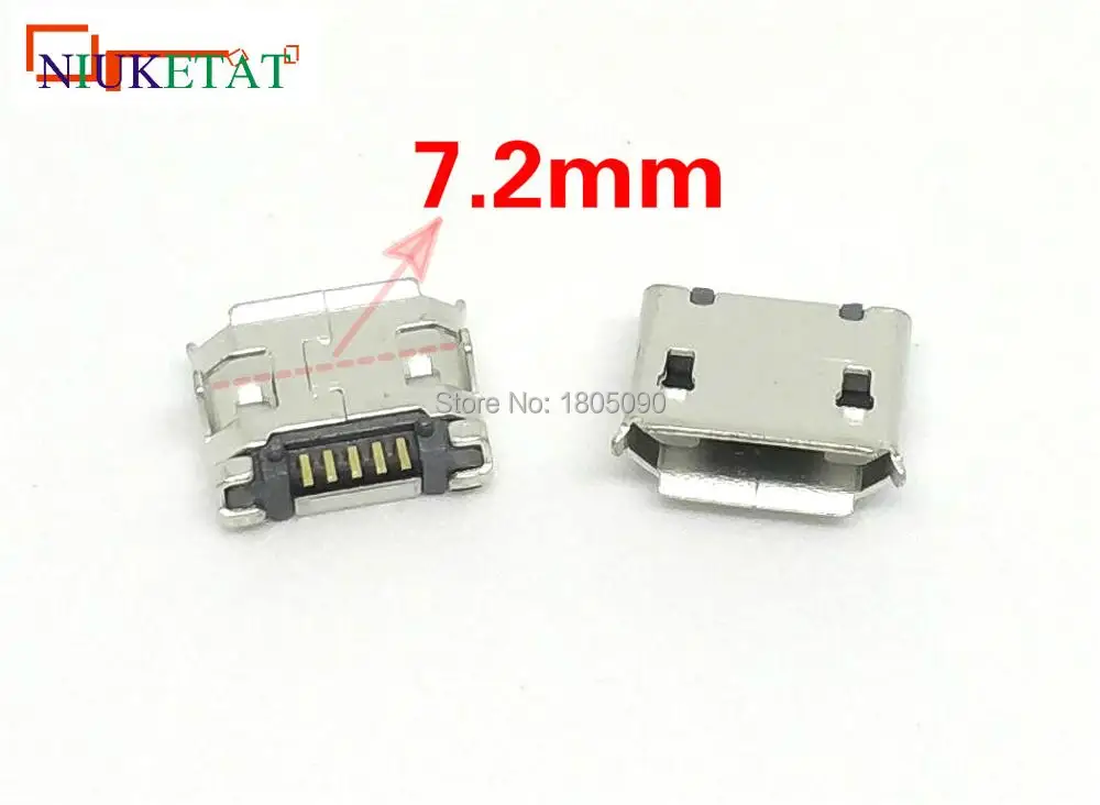 100pcs micro USB mini connector 5pin DIP2 7.2mm short pin 5P Data port Charging port mini usb connector for Mobile end plug
100pcs micro USB mini connector 5pin DIP2 7.2mm short pin 5P Data port Charging port mini usb connector for Mobile end plug
