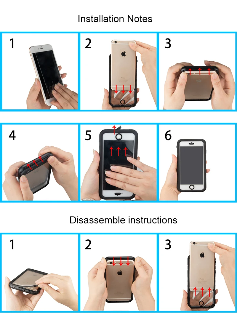 LANCASE Armor Case For iPhone 7 Case Shockproof 360 Full Cover Swimming Waterproof Hoesje For iPhone 8 8 Plus Cover Transparent
LANCASE Armor Case For iPhone 7 Case Shockproof 360 Full Cover Swimming Waterproof Hoesje For iPhone 8 8 Plus Cover Transparent