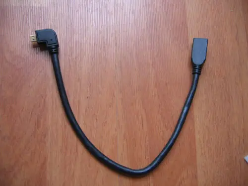 Короткий микро hdmi штекер к микро-гнезду D/D прямой угол 90 градусов Удлинительный