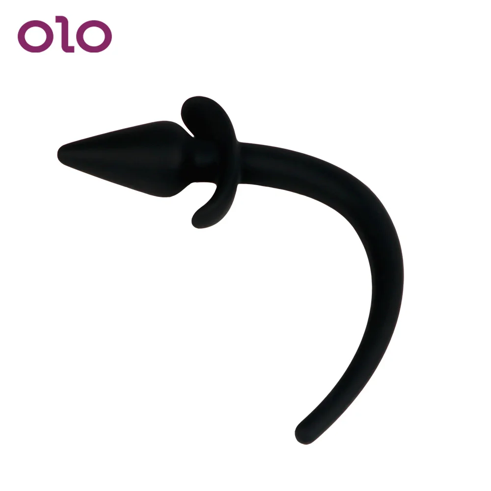 

OLO Role Play Anal Plug Adult Sex Toys for Women Men Dog Slave Tail Waterproof Anal Toys Butt Plug Prostate Massage Silicone