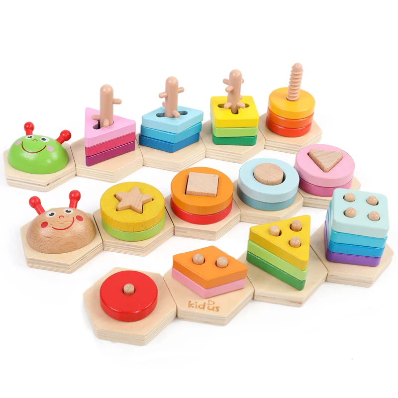 Kidus Caterpillar Puzzle Geometric Shape with 5 Columns Building Educational Toy for Baby
Kidus Caterpillar Puzzle Geometric Shape with 5 Columns Building Educational Toy for Baby