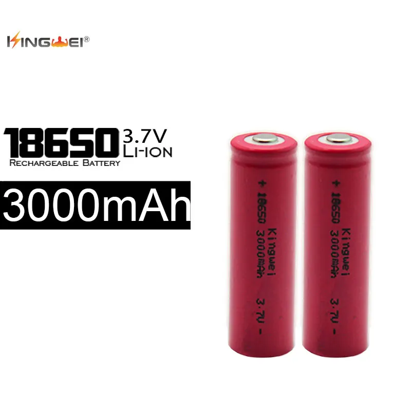 KingWei 10 Pcs/lot 18650 Batteries 3000mAh 3.7v Rechargeable Red TR 18650 Lithium li-ion Battery
KingWei 10 Pcs/lot 18650 Batteries 3000mAh 3.7v Rechargeable Red TR 18650 Lithium li-ion Battery