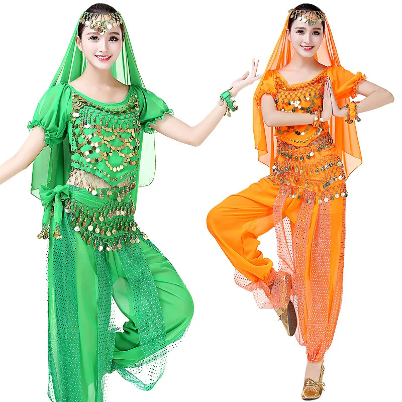 Sexy Belly Dance Suit For Ladies (Tops+Skirt+Veil) Indian Fashionable Set Classical Women Bollywood Showing Costumes DQ11112
Sexy Belly Dance Suit For Ladies (Tops+Skirt+Veil) Indian Fashionable Set Classical Women Bollywood Showing Costumes DQ11112