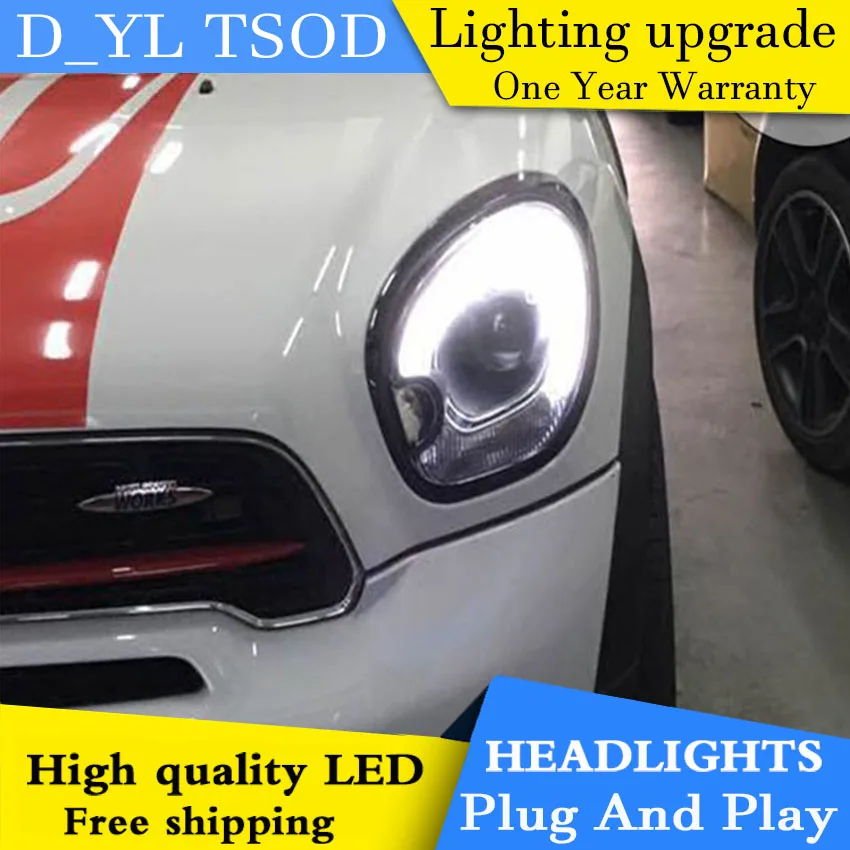 D_YL Car Styling for MINI Countryman R60 Headlights 2011-2016 R60 LED Headlight DRL Lens Double Beam H7 HID Xenon bi xenon lens
D_YL Car Styling for MINI Countryman R60 Headlights 2011-2016 R60 LED Headlight DRL Lens Double Beam H7 HID Xenon bi xenon lens