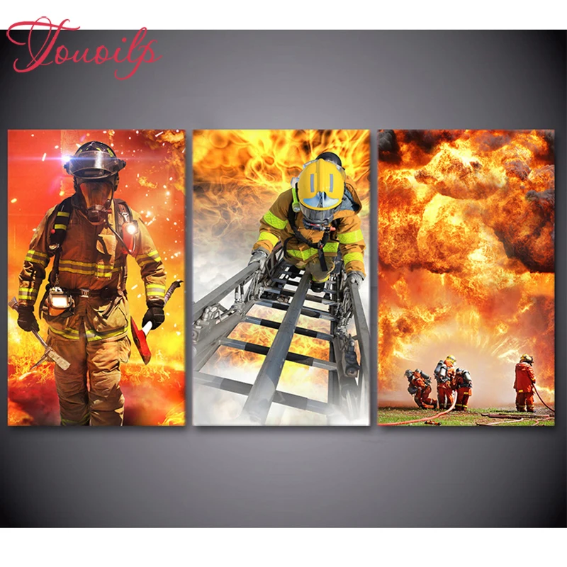 TOUOILP 3pcs 5d Diamond embroidery Firemen 5d Diamond painting cross stitch 5D Square/Round diamond Mosaic Rhinestone Home Decor
TOUOILP 3pcs 5d Diamond embroidery Firemen 5d Diamond painting cross stitch 5D Square/Round diamond Mosaic Rhinestone Home Decor