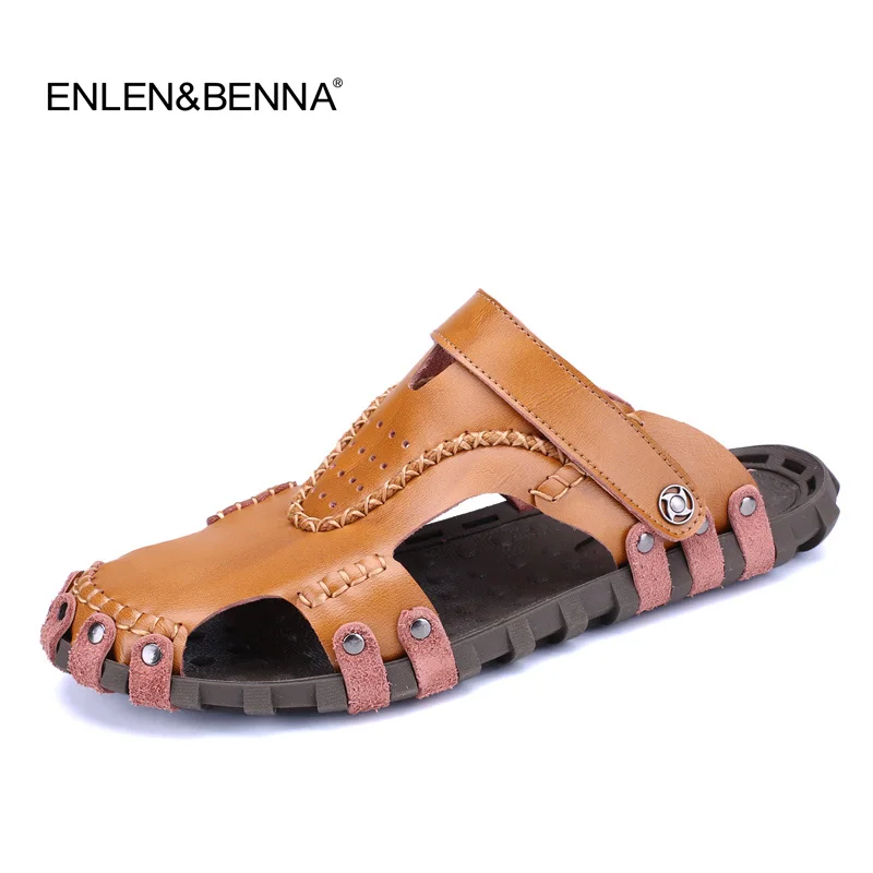 Genuine Leather Summer Shoes Men Sandals Luxury Fashion Male Sandalias Beach Shoes Soft Bottom Breathable Casual Slippers 2017
Genuine Leather Summer Shoes Men Sandals Luxury Fashion Male Sandalias Beach Shoes Soft Bottom Breathable Casual Slippers 2017