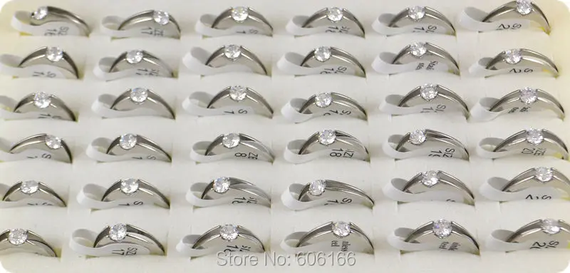 18x Transparent CZ Engagement Wedding Ring Enragement ring for Women Stainless Steel Ring Round Cubic Zirconia Fashion Jewelry
18x Transparent CZ Engagement Wedding Ring Enragement ring for Women Stainless Steel Ring Round Cubic Zirconia Fashion Jewelry