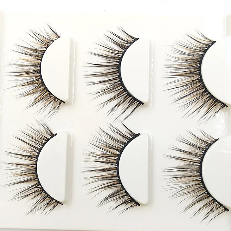 YOKPN New Color False Eyelashes 3D Stereo Eyelashes Brown Black Cross Thick Handmade Fake Eyelashes Makeup Tools 1 Box 3 Pairs
YOKPN New Color False Eyelashes 3D Stereo Eyelashes Brown Black Cross Thick Handmade Fake Eyelashes Makeup Tools 1 Box 3 Pairs
