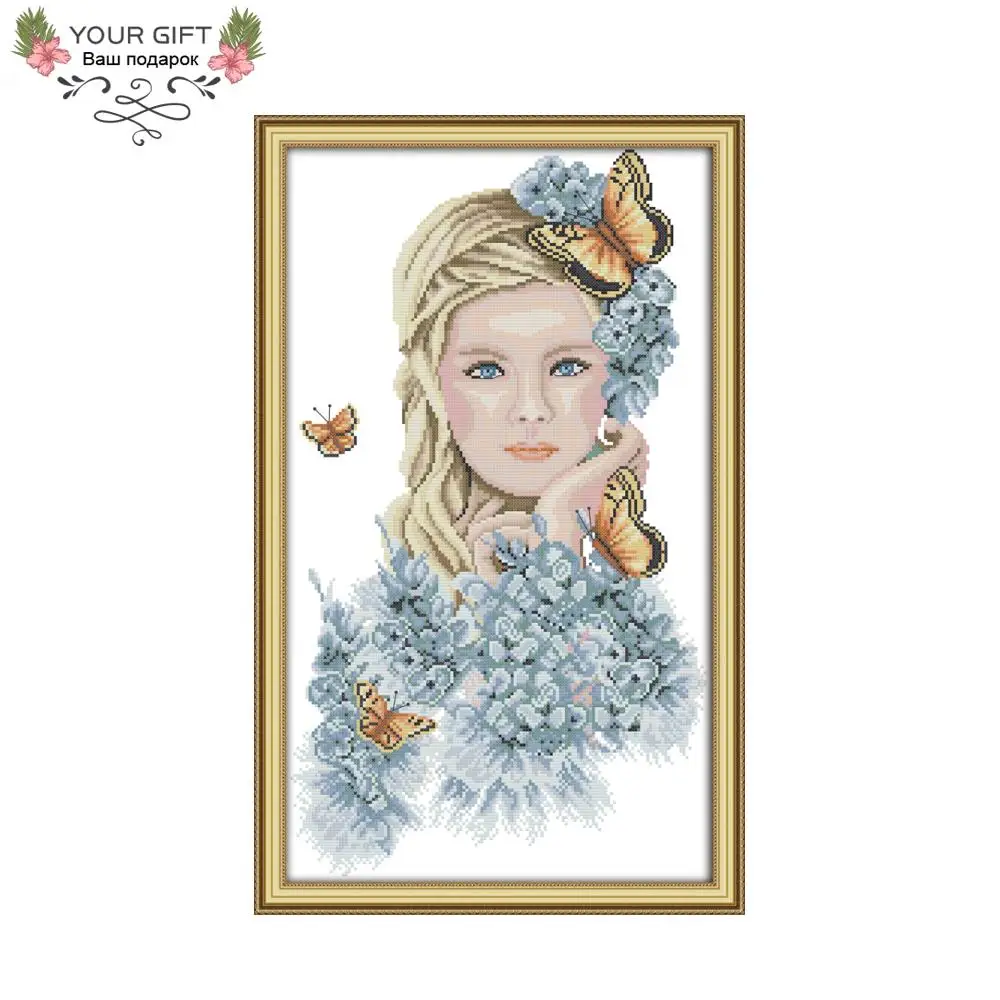 Joy Sunday Madame Butterfly Home Decor RA147 14CT 11CT Counted and Stamped Beauty Needlepoint Embroidery DIY Cross Stitch kit
Joy Sunday Madame Butterfly Home Decor RA147 14CT 11CT Counted and Stamped Beauty Needlepoint Embroidery DIY Cross Stitch kit