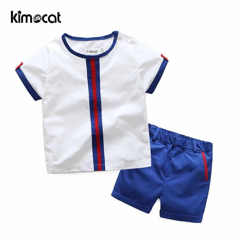 Kimocat Summer Childrens Clothing Sets Short Sleeve Cotton Navy Blue Cute Handsome Baby Boy Clothes Infant Fashion Outerwear Set
Kimocat Summer Childrens Clothing Sets Short Sleeve Cotton Navy Blue Cute Handsome Baby Boy Clothes Infant Fashion Outerwear Set