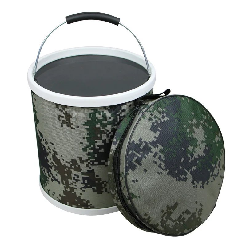 Multifunctional Portable Folding Bucket Fishing Bucket Camouflage Outdoor Water Bucket Camping Tool Camouflage Bucket JJ50644
Multifunctional Portable Folding Bucket Fishing Bucket Camouflage Outdoor Water Bucket Camping Tool Camouflage Bucket JJ50644