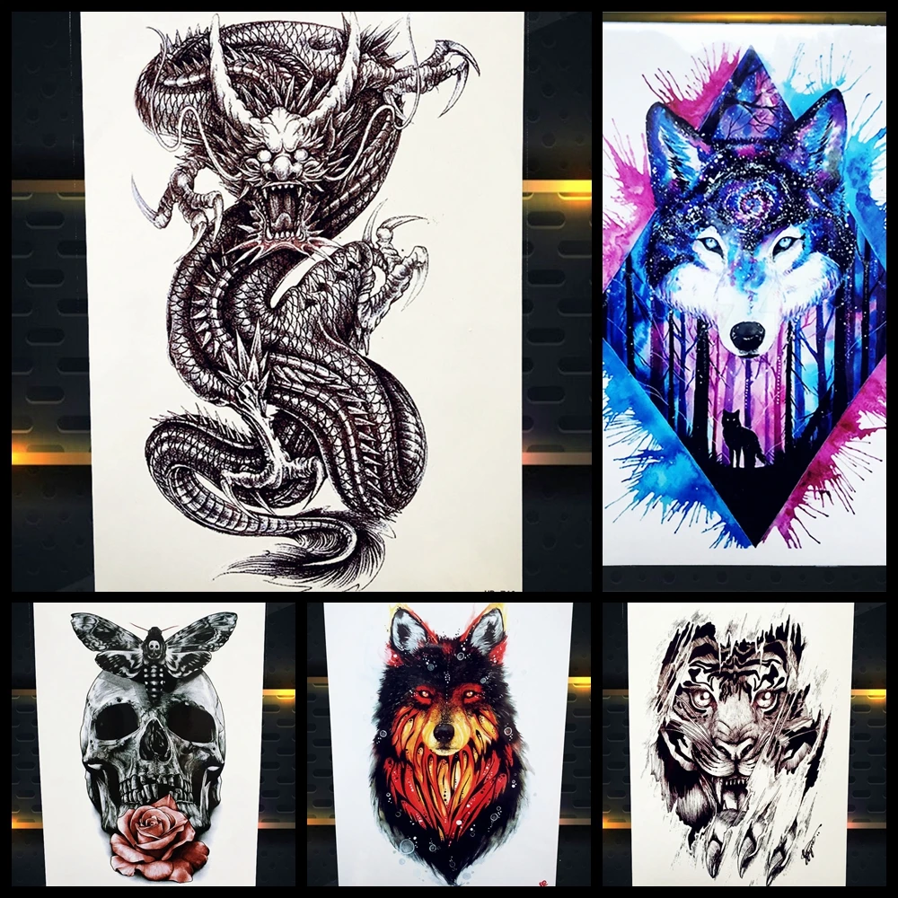 25 Styles Waterproof Water Trasnfer Colorful Arm Tattoo Dragon Gunshot Owl Tatoo Body Art Decals Fake Temporary Tattoo Stickers
25 Styles Waterproof Water Trasnfer Colorful Arm Tattoo Dragon Gunshot Owl Tatoo Body Art Decals Fake Temporary Tattoo Stickers