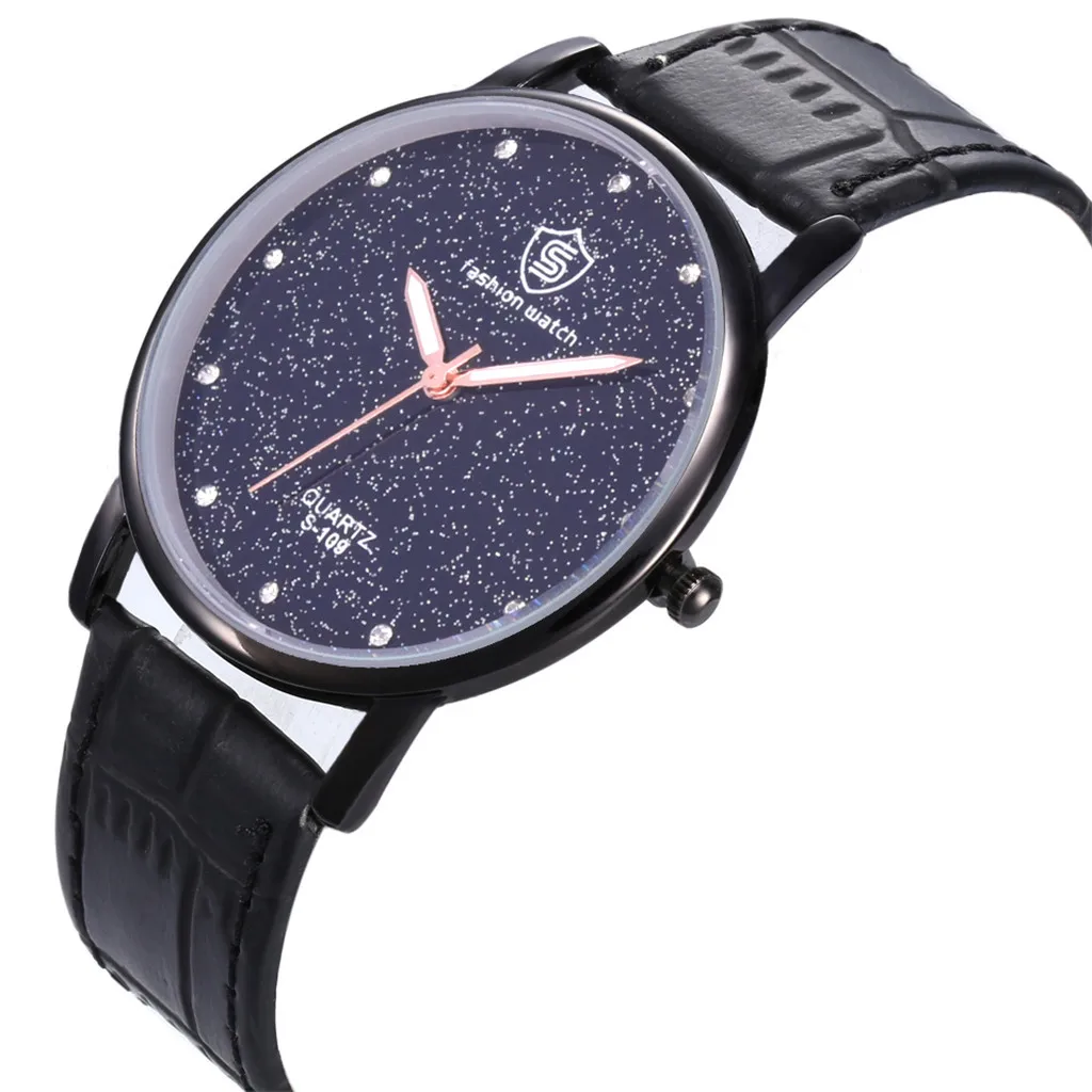 Top Brand Luxury Women's Individual Alloy Quartz Watch men quartz stainless steel watch Full starry sky #10 | Наручные часы