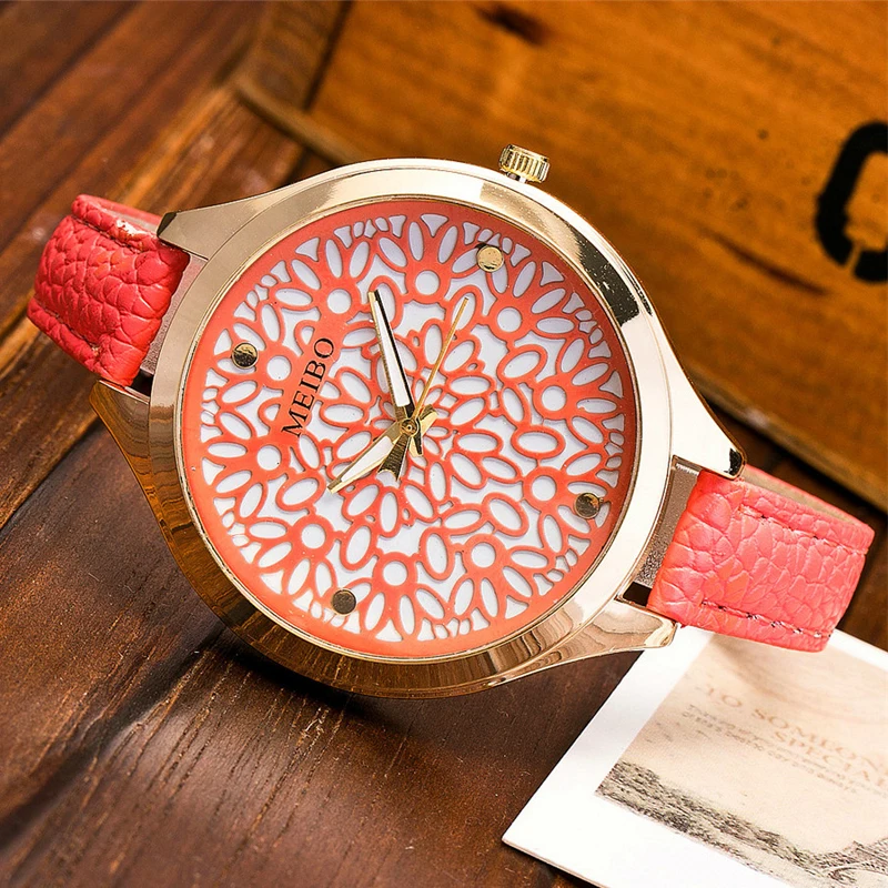 TIke Toker Ladies Watches Women's Elegant flowers Quartz Watches casual Leather strap WristWatches Relogio Feminino Clock
TIke Toker Ladies Watches Women's Elegant flowers Quartz Watches casual Leather strap WristWatches Relogio Feminino Clock