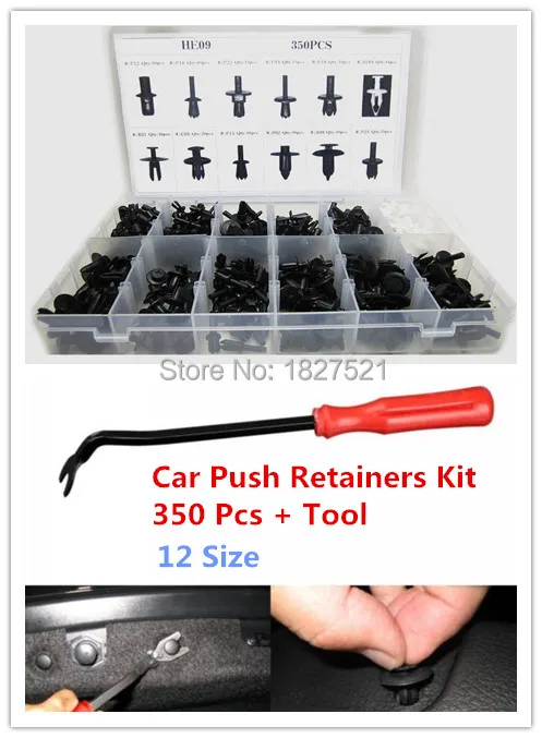 350pcs Auto Car Push Retainer Pin Rivet Trim Clip Panel Moulding Assortment+Tool for /BMW /Benz /Ford /Toyota /Honda /Nissan
350pcs Auto Car Push Retainer Pin Rivet Trim Clip Panel Moulding Assortment+Tool for /BMW /Benz /Ford /Toyota /Honda /Nissan