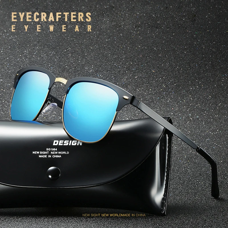 Luxury Brand Designer Half Frame Polarized Sunglasses Mens Womens Coating Mirrored Club Sun Glasses Master Fashion Oculos De Sol
Luxury Brand Designer Half Frame Polarized Sunglasses Mens Womens Coating Mirrored Club Sun Glasses Master Fashion Oculos De Sol