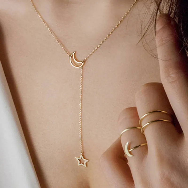 Fashion Moon Star Pendant Choker Necklace For Women Jewelry Chain Chocker Moon Necklace On Neck Jewelry Wedding
Fashion Moon Star Pendant Choker Necklace For Women Jewelry Chain Chocker Moon Necklace On Neck Jewelry Wedding