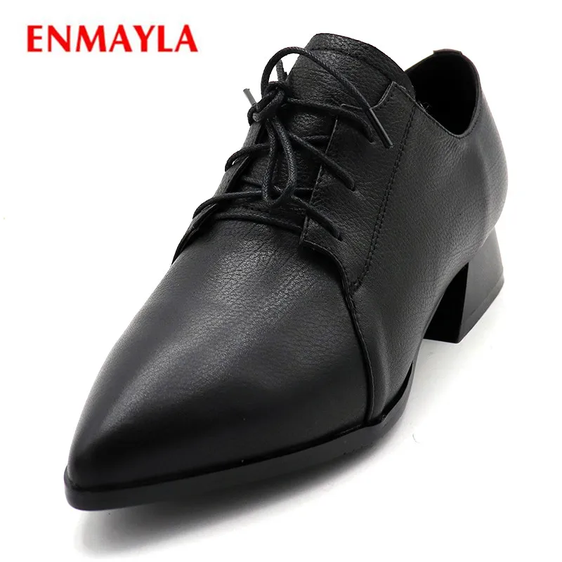 ENMAYLA Low Heel Shoes Woman Pointed Toe Lace-up Girls Casual Shoes Square Heel Pumps Solid Platform Shallow Lades Shoes
ENMAYLA Low Heel Shoes Woman Pointed Toe Lace-up Girls Casual Shoes Square Heel Pumps Solid Platform Shallow Lades Shoes