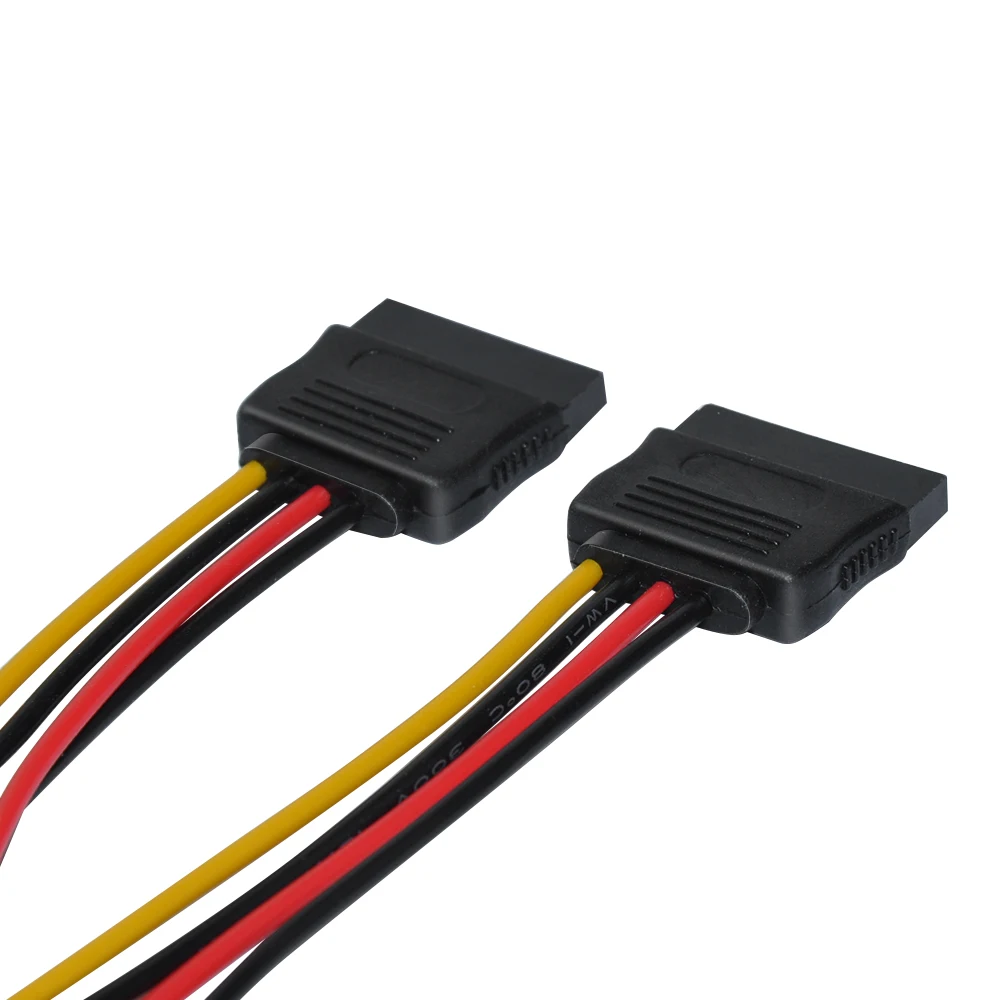 Кабель питания DeepFox SATA сплиттер Molex 4-контактный серийный ATA 15-контактный x 2
