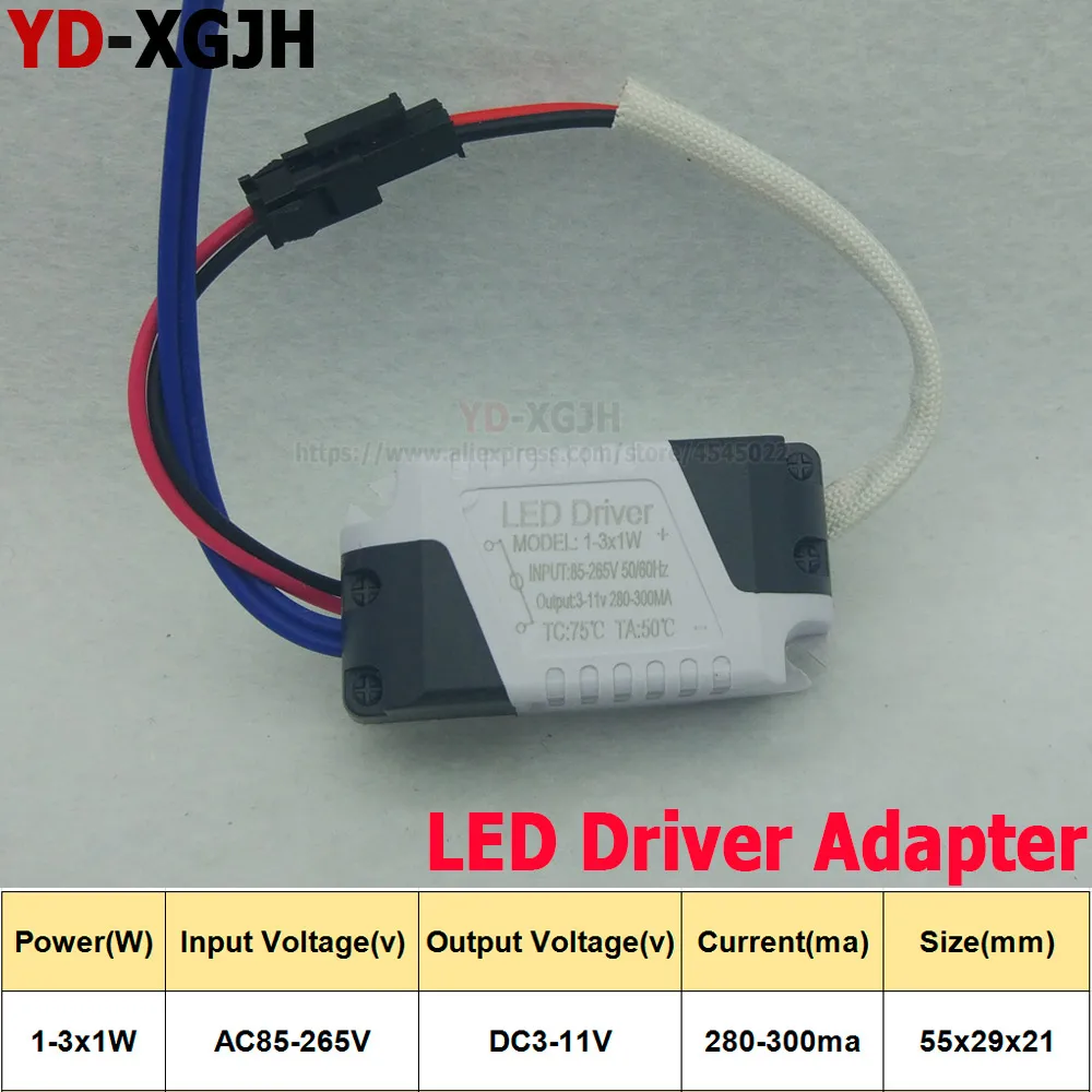 10PCS/Lot 220V LED Constant Current Driver 1-3X1W 3-11v AC85-265V Power Supply Output 280mA-300mA External For LED Downlight
10PCS/Lot 220V LED Constant Current Driver 1-3X1W 3-11v AC85-265V Power Supply Output 280mA-300mA External For LED Downlight